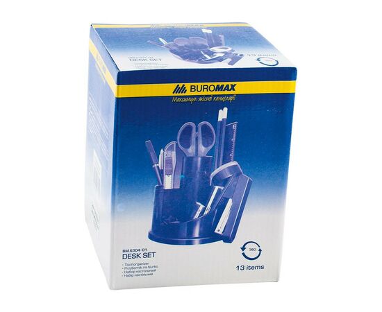 Настольный набор Buromax 13 items, black (BM.6304-01), изображение 2 Настольный набор Buromax 13 items, black (BM.6304-01), изображение 2
