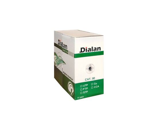 Кабель сетевой Dialan UTP 305м КНПп 4*2*0,50 [СU] cat.5e, внеш., проволка 1,2мм (11208)