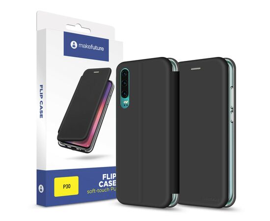 Чохол до моб. телефона MakeFuture Flip Case (Soft-Touch PU) Huawei P30 Black (MCP-HUP30BK)