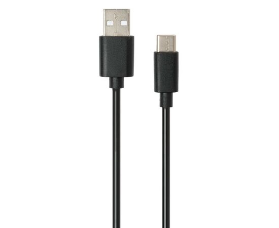 Дата кабель USB 2.0 AM to Type-C 1.8m Spring black Vinga (VCPDCTCS1.8BK), зображення 3