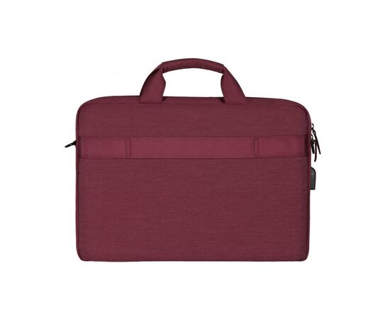 Сумка для ноутбука 2E 16" CrossSquares, Burgundy (2E-CBN9198BG), изображение 3