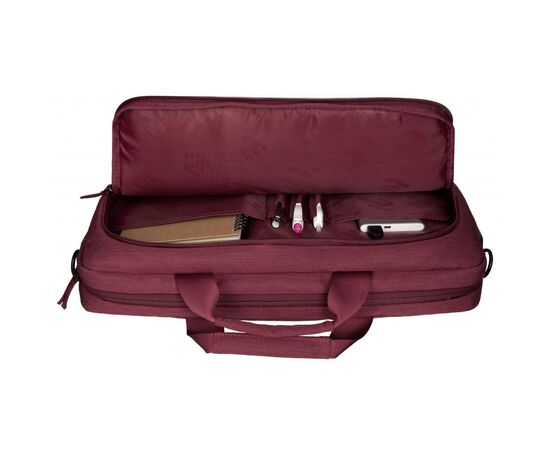 Сумка для ноутбука 2E 16" CrossSquares, Burgundy (2E-CBN9198BG), изображение 9