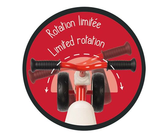 Біговел Smoby металевий, чотирьохколісний Червоний (721400), зображення 4 Біговел Smoby металевий, чотирьохколісний Червоний (721400), зображення 4