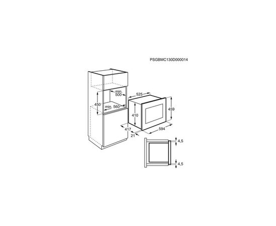 Микроволновая печь Electrolux KMFE264TEW, изображение 5 Микроволновая печь Electrolux KMFE264TEW, изображение 5