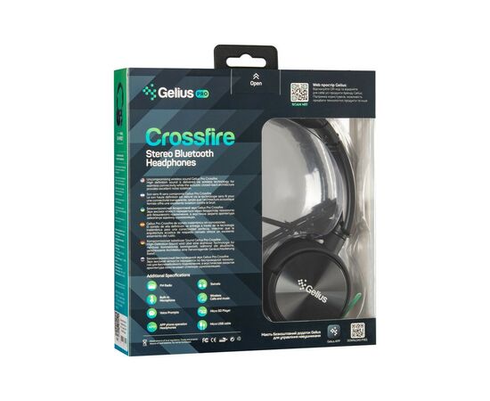 Навушники Gelius Pro Crossfire Black (GP HP-007 Black), зображення 9 Навушники Gelius Pro Crossfire Black (GP HP-007 Black), зображення 9