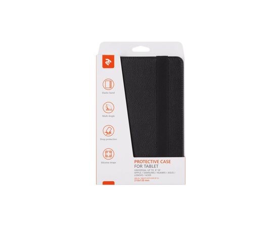 Чехол для планшета 2E Universal 8.4", Black (2E-UNI-7-8.4-MCCBK), изображение 4 Чехол для планшета 2E Universal 8.4", Black (2E-UNI-7-8.4-MCCBK), изображение 4