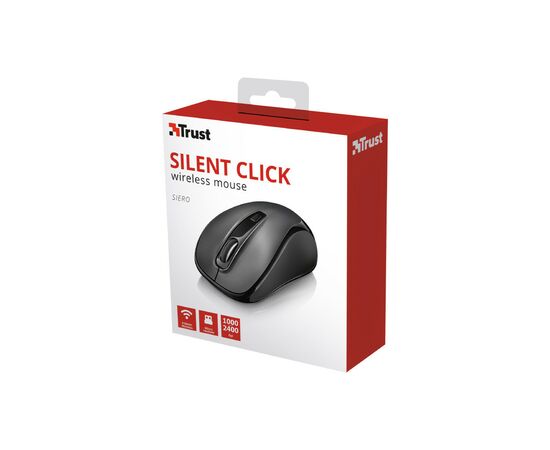 Мишка Trust Siero Silent Click Wireless Black (23266), зображення 5 Мишка Trust Siero Silent Click Wireless Black (23266), зображення 5