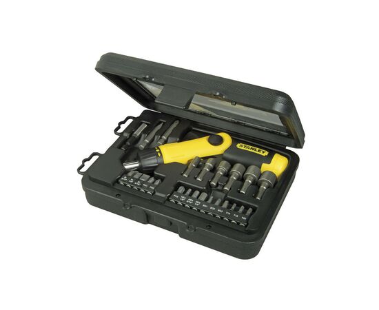 Викрутка Stanley реверсивна комплект + 22 насадки (0-63-022), зображення 3