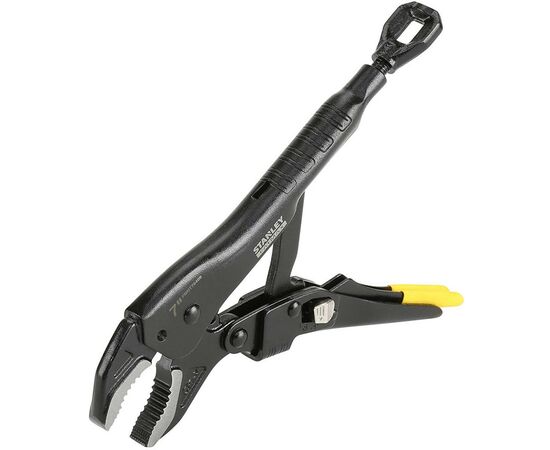 Клещи Stanley з фіксацієй (пинци) вигнуті губки 180мм посилені FatMax (FMHT0-75409), изображение 2 Клещи Stanley з фіксацієй (пинци) вигнуті губки 180мм посилені FatMax (FMHT0-75409), изображение 2