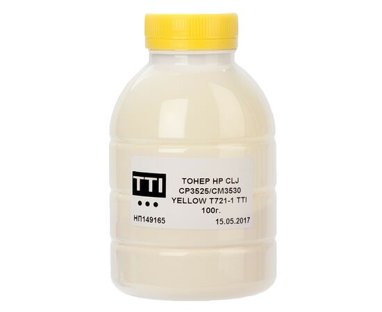 Тонер HP CLJ CP3530/3525 100г YELLOW TTI (TSM-T721-1-100)