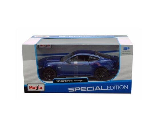 Машина Maisto Ford Mustang GT 2015 (1:24) синій (31508 blue), зображення 3 Машина Maisto Ford Mustang GT 2015 (1:24) синій (31508 blue), зображення 3