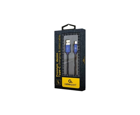 Дата кабель USB 2.0 AM to Type-C 1.0m Cablexpert (CC-USB2J-AMCM-1M-BL), изображение 2 Дата кабель USB 2.0 AM to Type-C 1.0m Cablexpert (CC-USB2J-AMCM-1M-BL), изображение 2