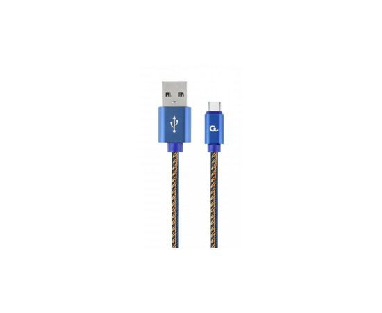 Дата кабель USB 2.0 AM to Type-C 1.0m Cablexpert (CC-USB2J-AMCM-1M-BL)