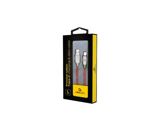 Дата кабель USB 2.0 AM to Type-C 1.0m Cablexpert (CC-USB2R-AMCM-1M-R), изображение 2 Дата кабель USB 2.0 AM to Type-C 1.0m Cablexpert (CC-USB2R-AMCM-1M-R), изображение 2