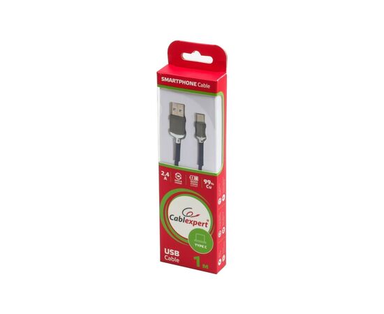 Дата кабель USB 2.0 AM to Type-C 1.0m Cablexpert (CCPB-C-USB-07B), изображение 3 Дата кабель USB 2.0 AM to Type-C 1.0m Cablexpert (CCPB-C-USB-07B), изображение 3