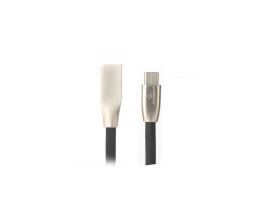 Дата кабель USB 2.0 AM to Type-C 1.0m flat Cablexpert (CCPB-C-USB-03BK)
