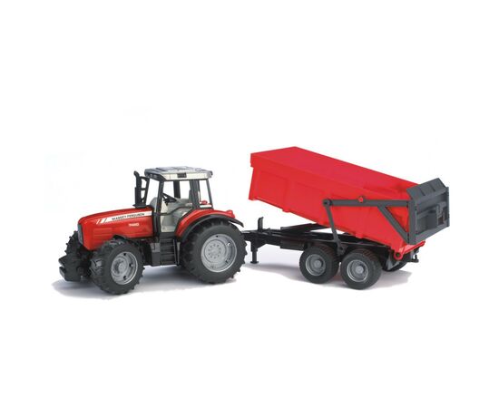 Спецтехника Bruder Трактор Massey Ferguson 7480 c прицепом М1:16 (02045)