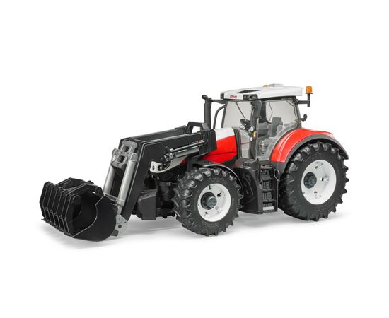 Спецтехника Bruder Трактор Steyr 6300 Terrus с погрузчиком красно-белый, М1:16 (03181)