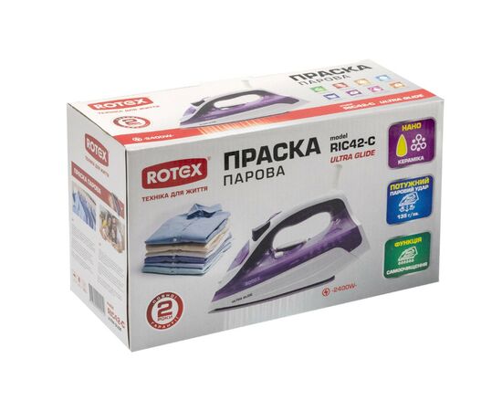Утюг Rotex RIC42-C Ultra Glide, изображение 4 Утюг Rotex RIC42-C Ultra Glide, изображение 4