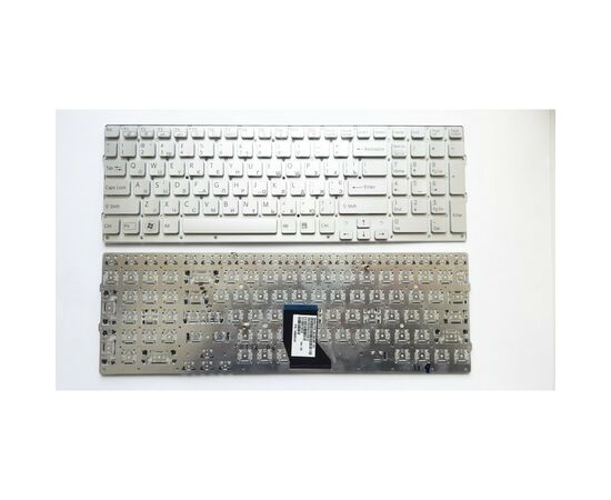 Клавіатура ноутбука Sony VPC-CB17 series серебро UA (A43432)