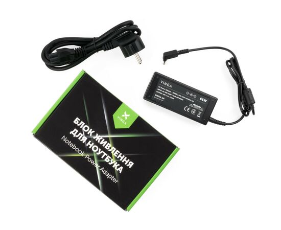 Блок питания к ноутбуку Vinga ASUS 65W 19V 3,42A разъем 4.0 *1.35 (VPA-1934-AS4013-101)