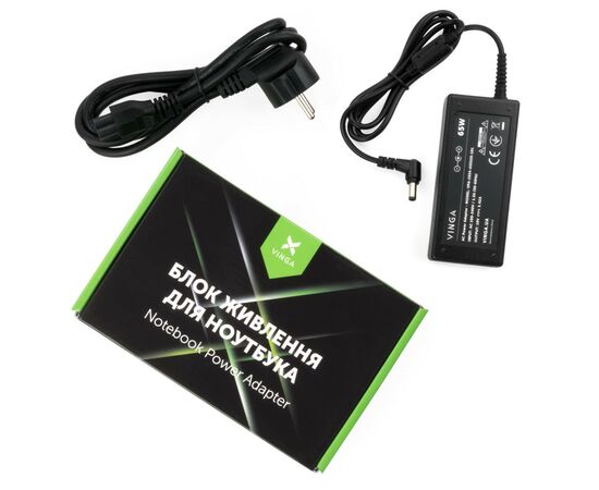 Блок живлення до ноутбуку Vinga ASUS 65W 19V 3,42A разъем 5.5*2.5 (VPA-1934-AS5525-101)