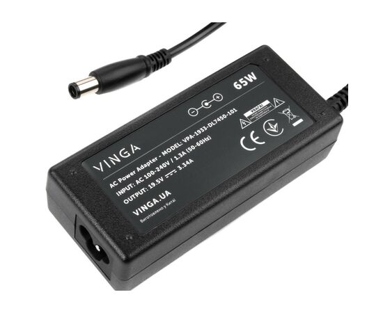 Блок питания к ноутбуку Vinga DELL 65W 19.5V 3.34A разъем 7.4*5.0 (VPA-1933-DL7450-101), изображение 3 Блок питания к ноутбуку Vinga DELL 65W 19.5V 3.34A разъем 7.4*5.0 (VPA-1933-DL7450-101), изображение 3