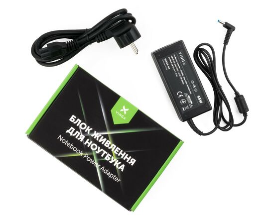 Блок живлення до ноутбуку Vinga HP 65W 18.5V 3.5А разъем 4.5*3.0 (VPA-1835-HP4530-101)