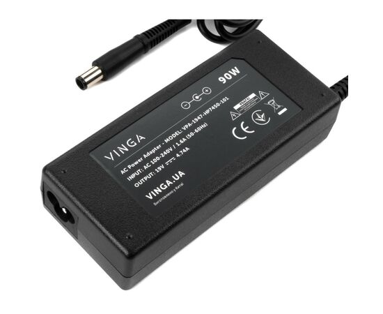 Блок питания к ноутбуку Vinga HP 90W 19V 4.74A разъем 7.4*5.0 (VPA-1947-HP7450-101), изображение 3 Блок питания к ноутбуку Vinga HP 90W 19V 4.74A разъем 7.4*5.0 (VPA-1947-HP7450-101), изображение 3