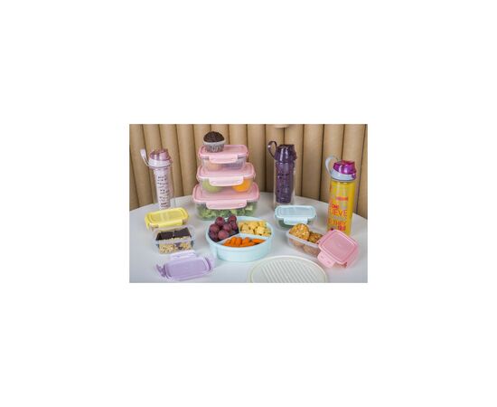 Пищевой контейнер Bager Cook&Lock 0.4 л ColorMIX (BG-521), изображение 7 Пищевой контейнер Bager Cook&Lock 0.4 л ColorMIX (BG-521), изображение 7