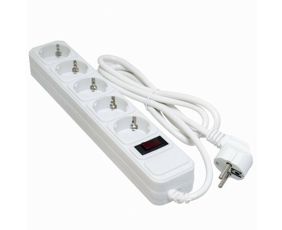 Сетевой фильтр питания Patron 5m (SP-1055W), 5 розеток White (EXT-PN-SP-1055W)
