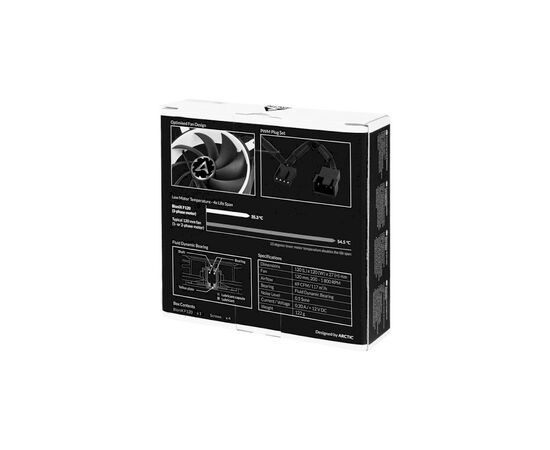 Кулер для корпуса Arctic BioniX F120 White (ACFAN00093A), изображение 5 Кулер для корпуса Arctic BioniX F120 White (ACFAN00093A), изображение 5