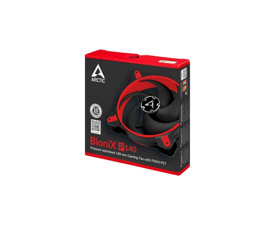 Кулер для корпуса Arctic BioniX P140 Red (ACFAN00127A), изображение 4 Кулер для корпуса Arctic BioniX P140 Red (ACFAN00127A), изображение 4