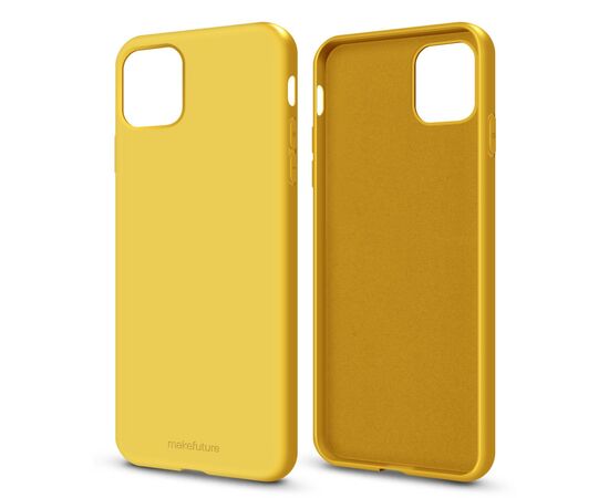 Чохол до моб. телефона MakeFuture Flex Case (Soft-touch TPU) Apple iPhone 11 Pro Yellow (MCF-AI11PYE), зображення 3 Чохол до моб. телефона MakeFuture Flex Case (Soft-touch TPU) Apple iPhone 11 Pro Yellow (MCF-AI11PYE), зображення 3