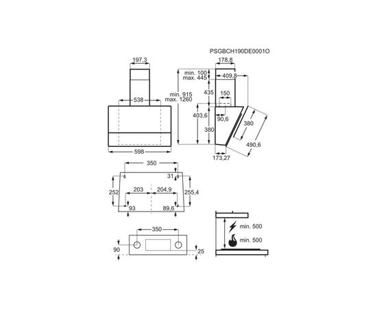 Витяжка кухонна Electrolux LFV616W, зображення 2 Витяжка кухонна Electrolux LFV616W, зображення 2