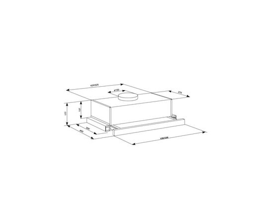 Вытяжка кухонная Eleyus Cyclon 700 50 BG, изображение 12