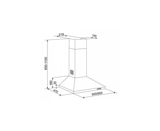 Витяжка кухонна Eleyus KLEO 470 60 WH, зображення 10 Витяжка кухонна Eleyus KLEO 470 60 WH, зображення 10