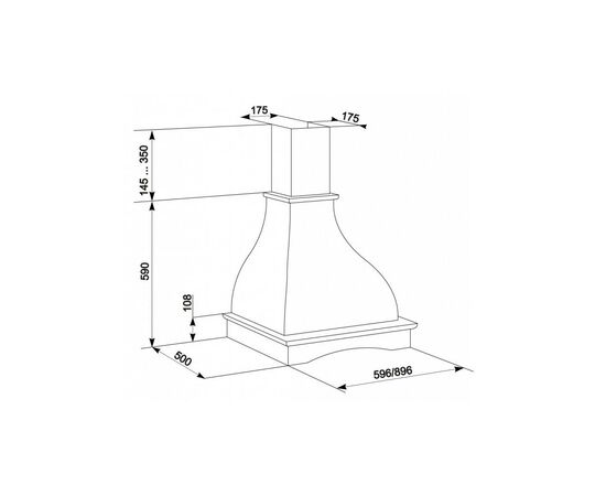 Вытяжка кухонная Eleyus Solo Country 1200 LED SMD 90 N, изображение 8 Вытяжка кухонная Eleyus Solo Country 1200 LED SMD 90 N, изображение 8