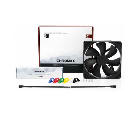 Кулер для корпуса Noctua NF-A14PWM CHROMAX.BLACK.SWAP, изображение 3 Кулер для корпуса Noctua NF-A14PWM CHROMAX.BLACK.SWAP, изображение 3