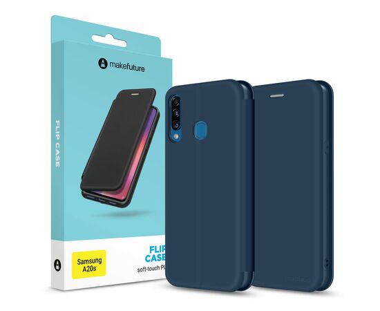 Чохол до моб. телефона MakeFuture Samsung A20s Flip (Soft-Touch PU) Blue (MCP-SA20SBL)