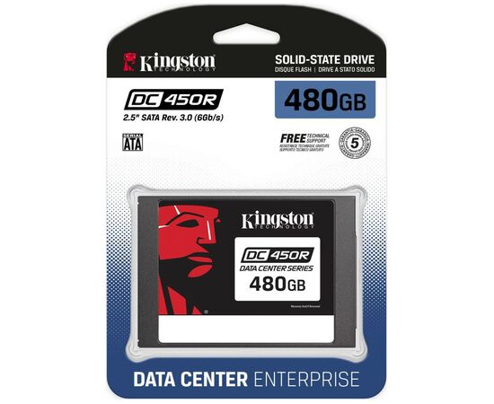 Накопитель SSD 2.5" 480GB Kingston (SEDC450R/480G), изображение 3 Накопитель SSD 2.5" 480GB Kingston (SEDC450R/480G), изображение 3