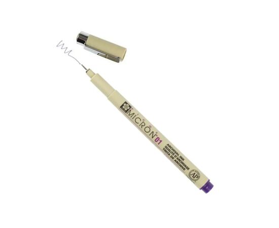 Лайнер Sakura Pigma Micron (0.1) 0,25 мм Фиолетовый (084511306332), изображение 2 Лайнер Sakura Pigma Micron (0.1) 0,25 мм Фиолетовый (084511306332), изображение 2