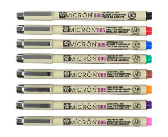 Лайнер Sakura Pigma Micron (0.1) 0,25 мм Фиолетовый (084511306332), изображение 5 Лайнер Sakura Pigma Micron (0.1) 0,25 мм Фиолетовый (084511306332), изображение 5