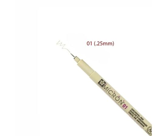 Лайнер Sakura Pigma Micron (0.1) 0,25 мм Фиолетовый (084511306332), изображение 7 Лайнер Sakura Pigma Micron (0.1) 0,25 мм Фиолетовый (084511306332), изображение 7