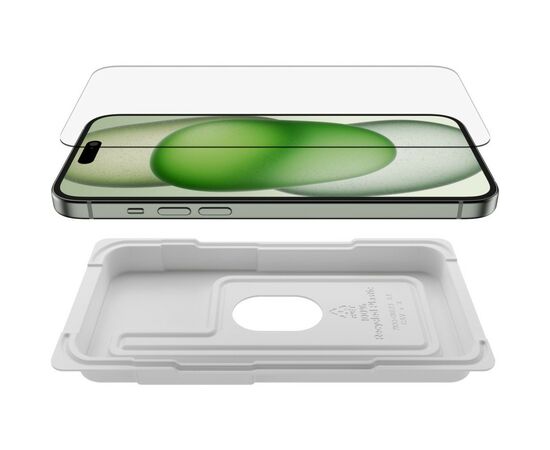 Стекло защитное Belkin iPhone 15 Plus/14 Pro Max TemperedGlass (1 Pack) (OVA136ZZ), изображение 4 Стекло защитное Belkin iPhone 15 Plus/14 Pro Max TemperedGlass (1 Pack) (OVA136ZZ), изображение 4