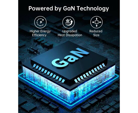 Зарядное устройство Choetech GaN 2 USB-A / 2 USB-C 100W QC3.0/PD/PPS (PD8008-EU-WH), изображение 7 Зарядное устройство Choetech GaN 2 USB-A / 2 USB-C 100W QC3.0/PD/PPS (PD8008-EU-WH), изображение 7