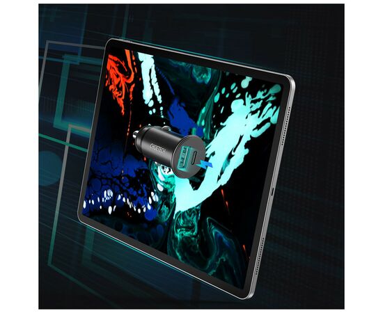 Зарядное устройство Choetech Car USB-A/USB-C 30W QC3.0/PD (TC0006-V2-BK), изображение 6 Зарядное устройство Choetech Car USB-A/USB-C 30W QC3.0/PD (TC0006-V2-BK), изображение 6