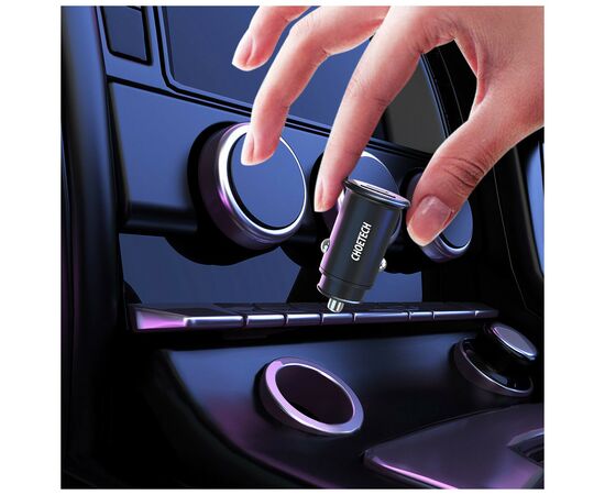 Зарядное устройство Choetech Car USB-A/USB-C 30W QC3.0/PD (TC0006-V2-BK), изображение 8 Зарядное устройство Choetech Car USB-A/USB-C 30W QC3.0/PD (TC0006-V2-BK), изображение 8