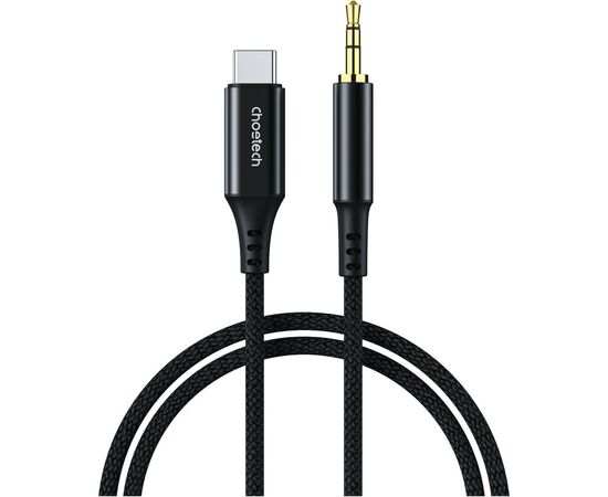 Переходник USB-C to jack 3.5mm stereo audio (CDLA) 2.0m Choetech (AUX008-BK)