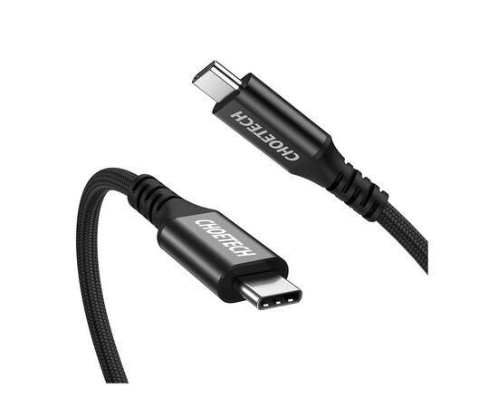 Дата кабель USB-С to USB-С 2.0m 100W 4K60Hz USB3.1 GEN2 Choetech (XCC-1007-V2-BK)